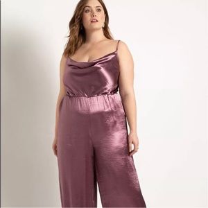 NWT ELOQUII cowl neck satin jumpsuit size 22 plus
